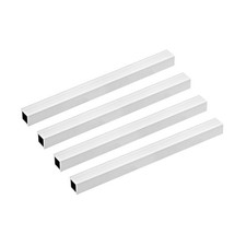 4pcs Aluminum Square Tube 15mmx15mmx2mm Wall Thickness 200mm Length Tubing