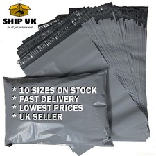 Mailing Bags Grey Strong Parcel Postage Plastic Post Poly Mailers Self Seal Bags