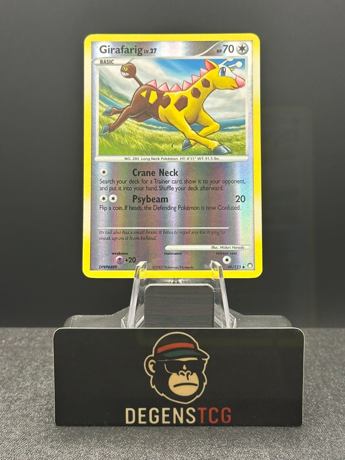 Girafarig 49/123 Mysterious Treasures Reverse Holo NM