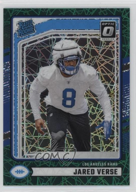 2024 Donruss Rated Optic Preview Green Velocity Prizm Jared Verse #341 Rookie RC
