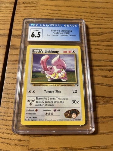 Brock's Lickitung (1st Edition) graded CGC 6.5 for sale on eBay