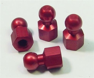 CRC eloxierte Hex-Kugelköpfe (4) / CRC1407