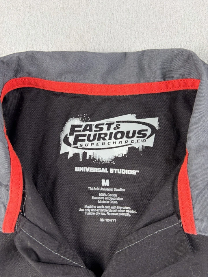 Camisa Fast & Furious Universal Studios Talla Mediana Gris Toretto's Street Racing Foto 3 de 4