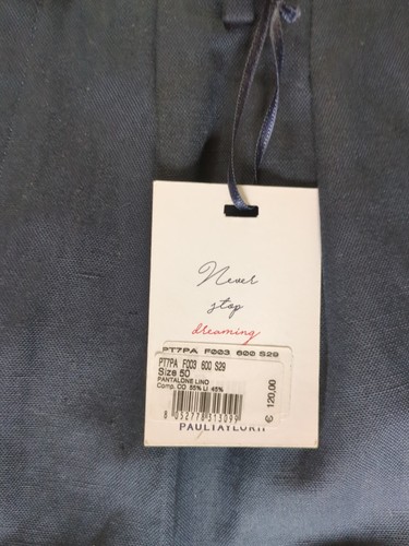 Paul Taylor Pantalone Lino UK 33/34 Hose kurzes Bein neu mit Etikett - Bild 2 von 4