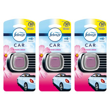 Febreze Auto Clip Lufterfrischer Geruchsbeseitigung Auto Lüftung Blossom Breeze 3er Pack