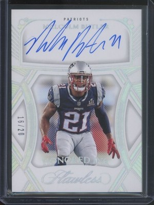 2025 Panini Flawless Football Malcolm Butler #HI-MBR Honored Ink Auto /20