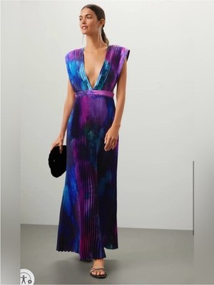 L idee Printed Gala Gown, Size: US 4