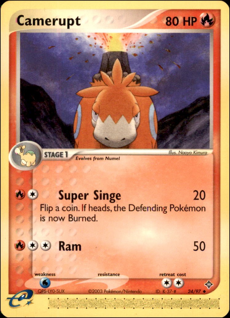 Pokemon - Camerupt #24/97 - Dragon Uncommon
