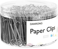 Silver Jumbo Paper Clips, 270pcs 2 Inch 50 mm Paper Clip, Large Paperclips