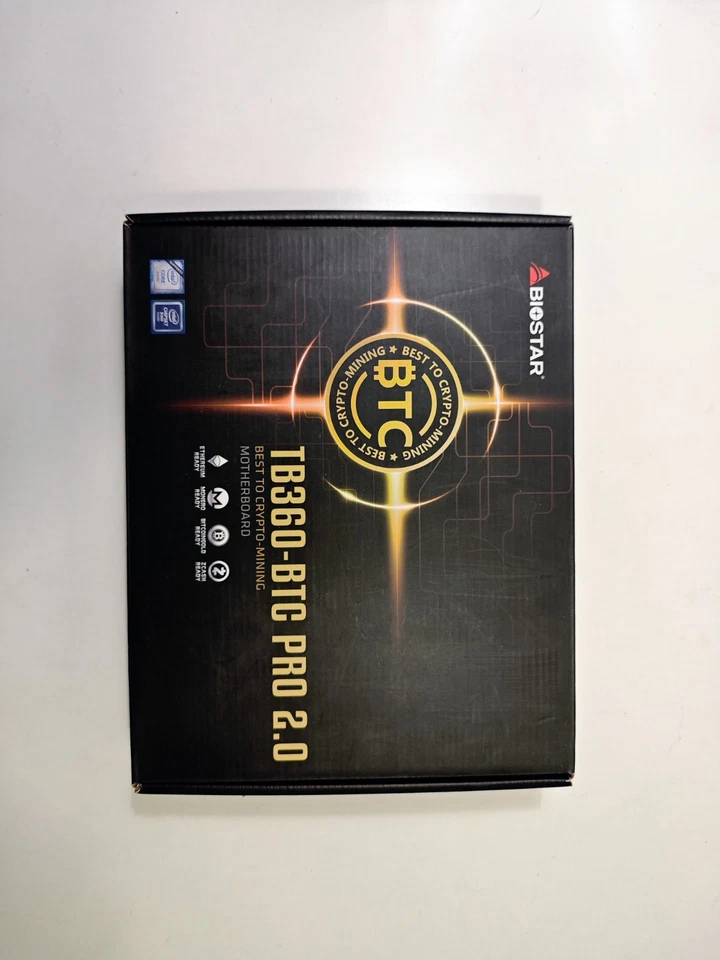 Biostar TB250-BTC PRO 2.0 Motherboard, Pentium G5400, SSD M.2 256GB, DDR4 8GB - Imagen 3 de 4