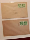 CHANNEL ISLANDS WARTIME STAMP COVER 1941 GUERNSEY & 1842 JERSEY COVERS