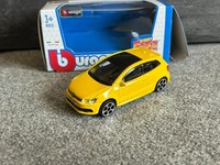 Volkswagen VW Polo Gti Gelb 1:43 Bburago Modellauto Street Fire Metall