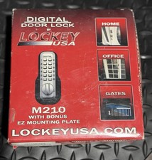 Lockey M210 Keyless Digital Deadbolt Door Lock Mechanical Code EZ Plate