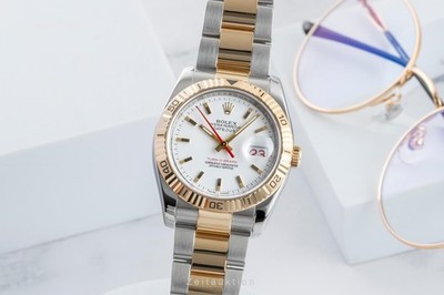 Rolex Datejust Turn-O-Graph Stahl / Gold Automatik Herrenuhr Ref. 116263 Papers