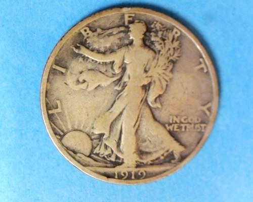 Photo of a 1919-S Walking Liberty Half Dollar from an eBay listing that sold on Jul 17, 2026