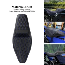 Driver Passenger Seat Blue Stitching For Harley 24-2025 Road Street Glide FLTRX