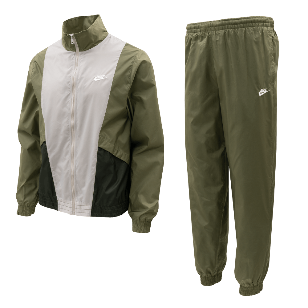 ウォーキング・ランニングウェア archive nike Tracksuit/jacket/pants XL Vintage Nike Y2K Windbreaker Tracksuit Men's L/XL Olive
