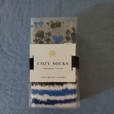 Cozy Socks 2 Pairs Puppy Print Socks For The Pet Lovers 