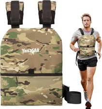 Yes4All Weight Vest Plate 5.75/8.75/14/ Single, I. UPGRADED - Moss Camo 