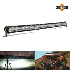 30" 50000LM LED Light Bar Spot Flood Combo Work Offroad SUV Boat Driving ATV 4WD