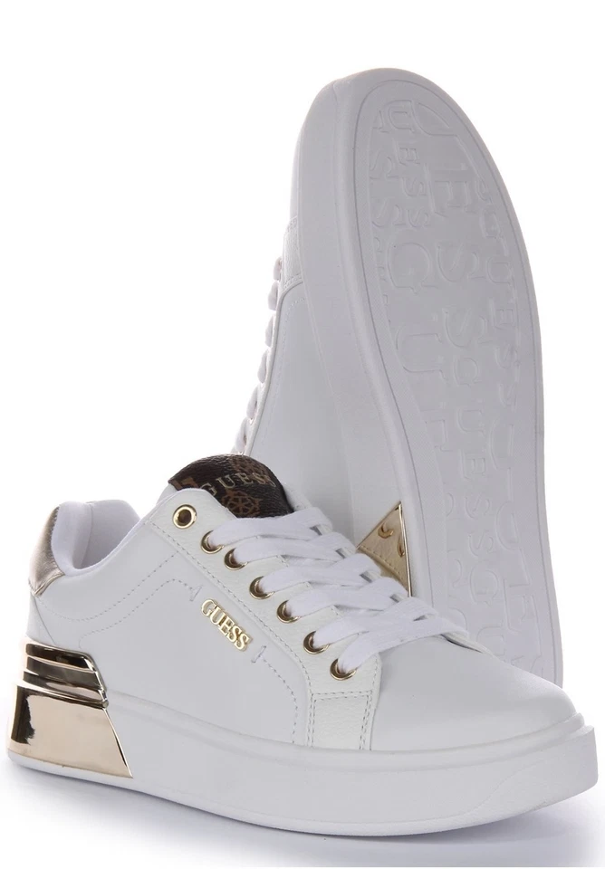Sneakers Guess Donna White Gold - Immagine 3 di 4