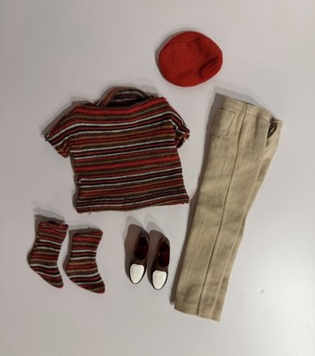 Vintage 1964 Mattel Ken ''Casuals'' Outfit #782 - Shirt Hose Mütze Socken Schuhe