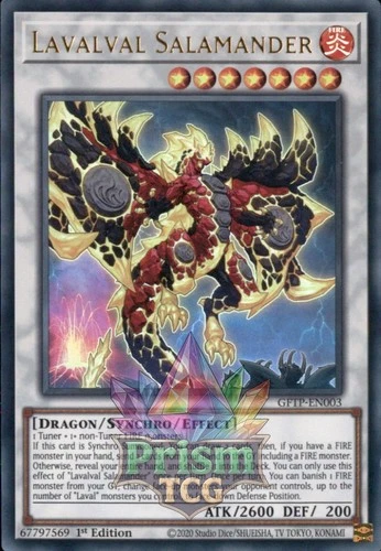 1st ed Lavalval Salamander ultra rare GFTP-EN003 Yugioh