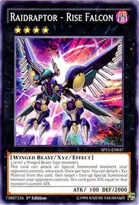 Raidraptor - Rise Falcon - SP15-EN037 - Common - 1st Edition x3 - Near Mint