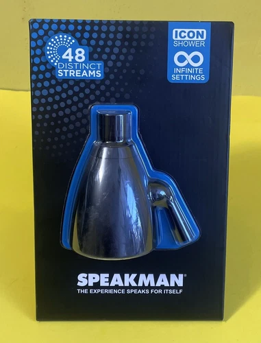 Matte Black Speakman SR-2252-MB Shower Head 48 Streams Infinite Settings