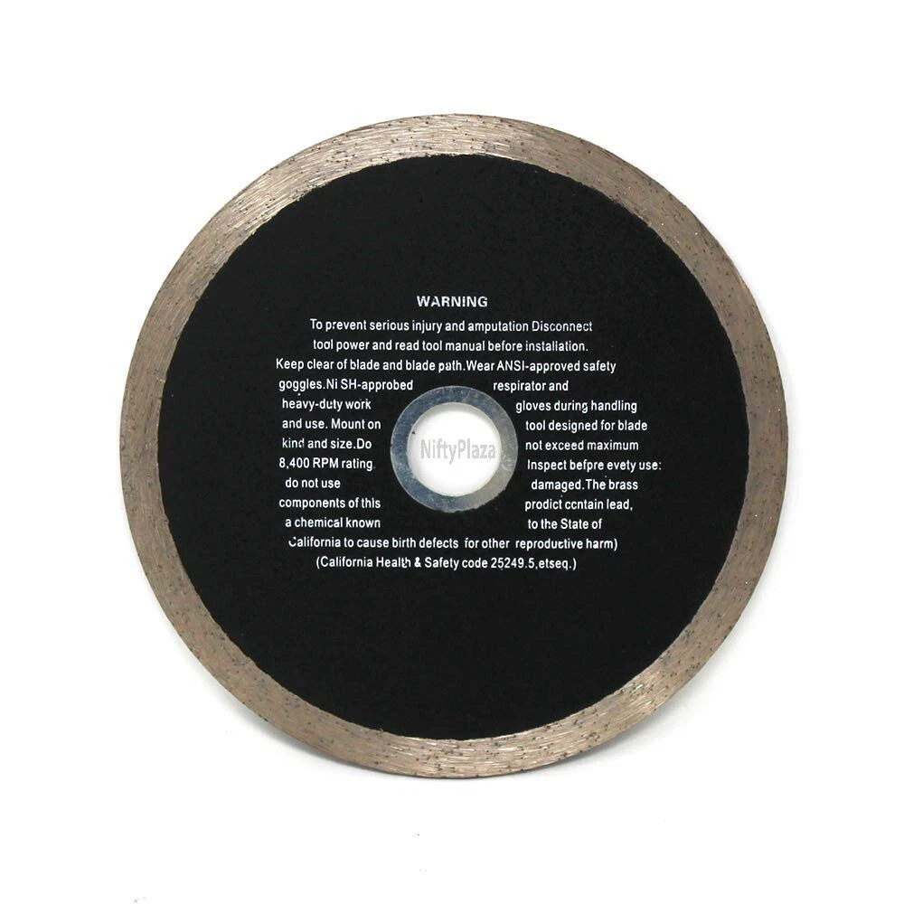 4 12 Continuous Rim Diamond Blade 115mm Use Wet , 58 - 78 Arbor size  | eBay