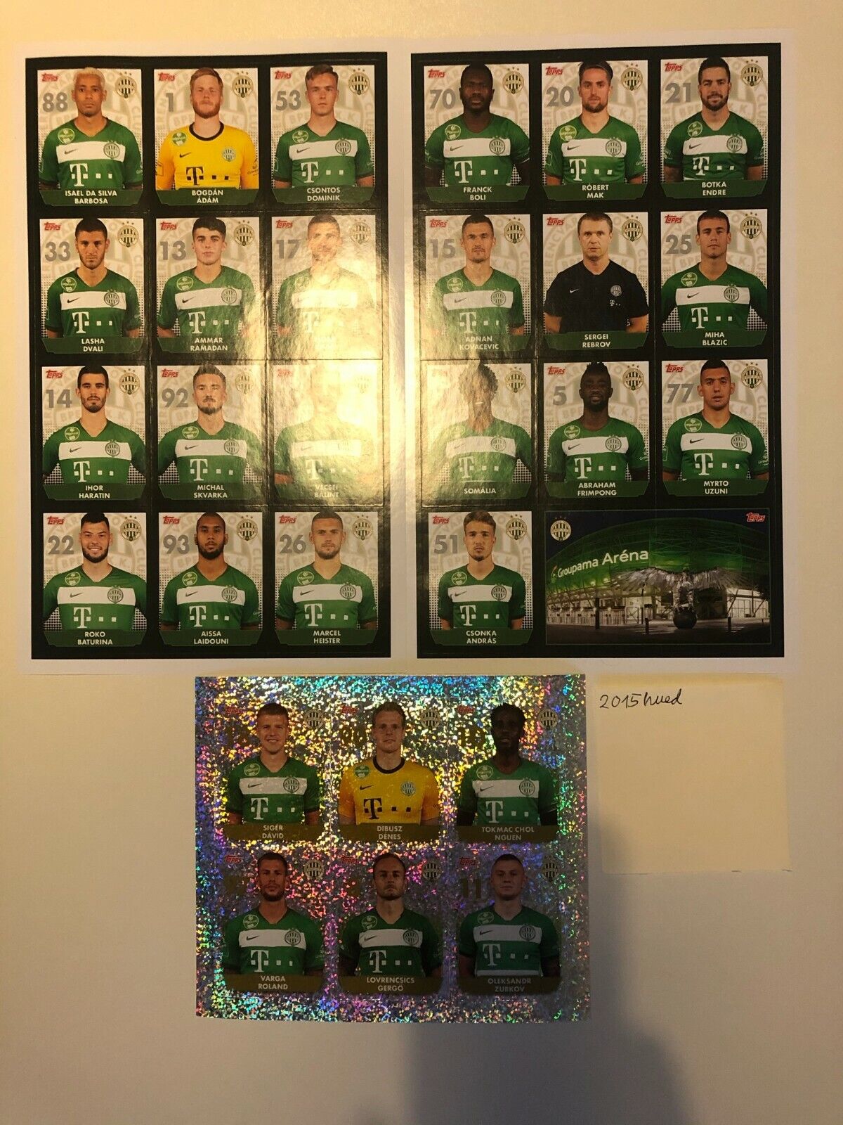 Football Cartophilic Info Exchange: Topps (Hungary) - Ferencvárosi TC  2020/21 Poster Pack