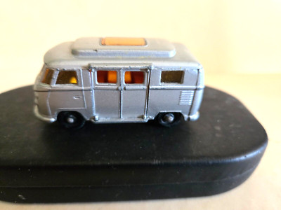 Vintage  1960's Original Lesney Matchbox Volkswagen Van Camper No. 34 Silver