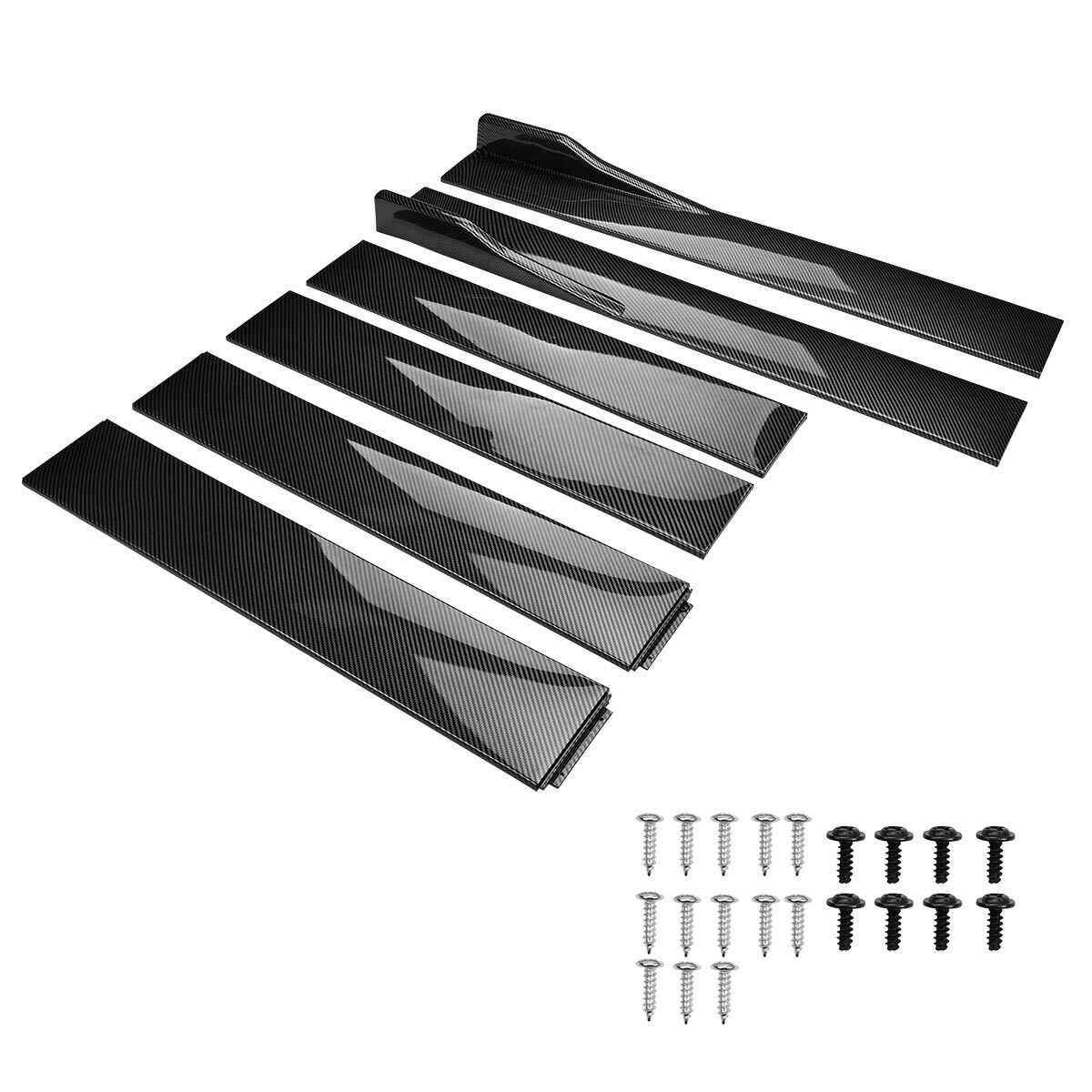 For Maserati Ghibli Side Skirts Carbon Fiber Extension Rocker Panel Lip 78"