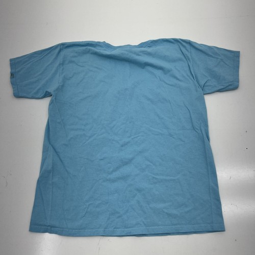 Gildan Blue Basic Short Sleeve T-Shirt Unisex Kids Size X-Large NEW - Picture 4 of 7