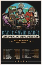 DANCE GAVIN DANCE | ROYAL CODA 2022 Tour Ltd Ed RARE Poster +BONUS Rock Poster!
