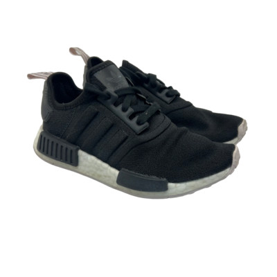Adidas Women's Boost NMD R1 Athletic Running Sneakers Black/White Size 5.5M