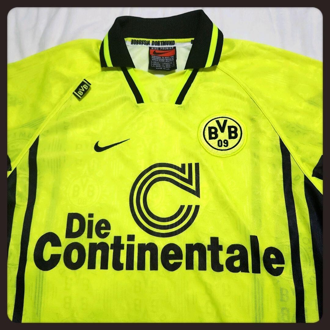 MINT Borussia Dortmund 1996 97 M TRIKOT BVB Home Football Shirt