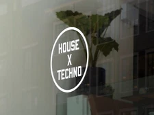 House & Techno EDM Vinyl Decal Electro House Car Window Laptop Sticker