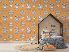 3D Rocket Pattern Wallpaper Wall Mural Removable Self-adhesive Sticker5612