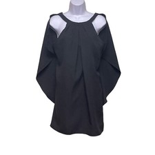 NEW! Lumier by Bariano Cape Open Back Little Black Dress Women's Small