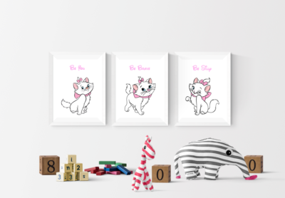 Disney The Aristocats Marie Set Of 3 Prints Wall Art Poster | eBay