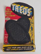 Vintage 1940's Treds Stick on Shoe Soles Repair Kit New Old Stock