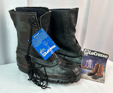 LaCrosse Outdoorsman ANSI Wool Insulated Boots Men  s Sz 8 Steel Toe  Liners