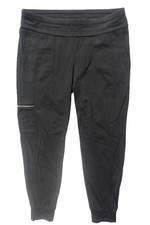ATHLETA BLACK FULL-BODIED KNIT CARGO PULL-ON JOGGERS SZ:M