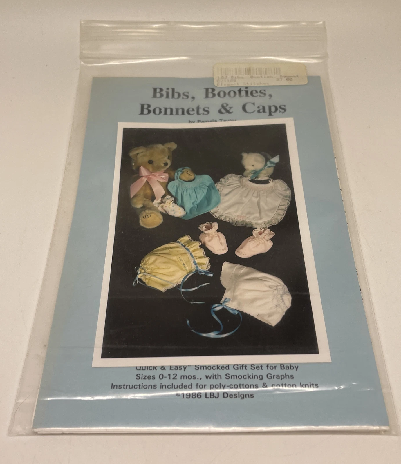 Pamela Taylor Bibs, Booties, Bonnets & Caps 0-12 Months 1986
