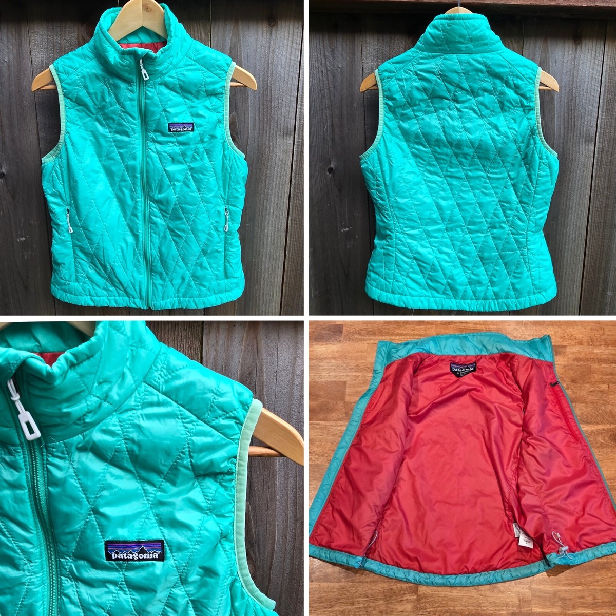 Patagonia Nano Puffer Vest Quilt Full Zip Primaloft Women's Size