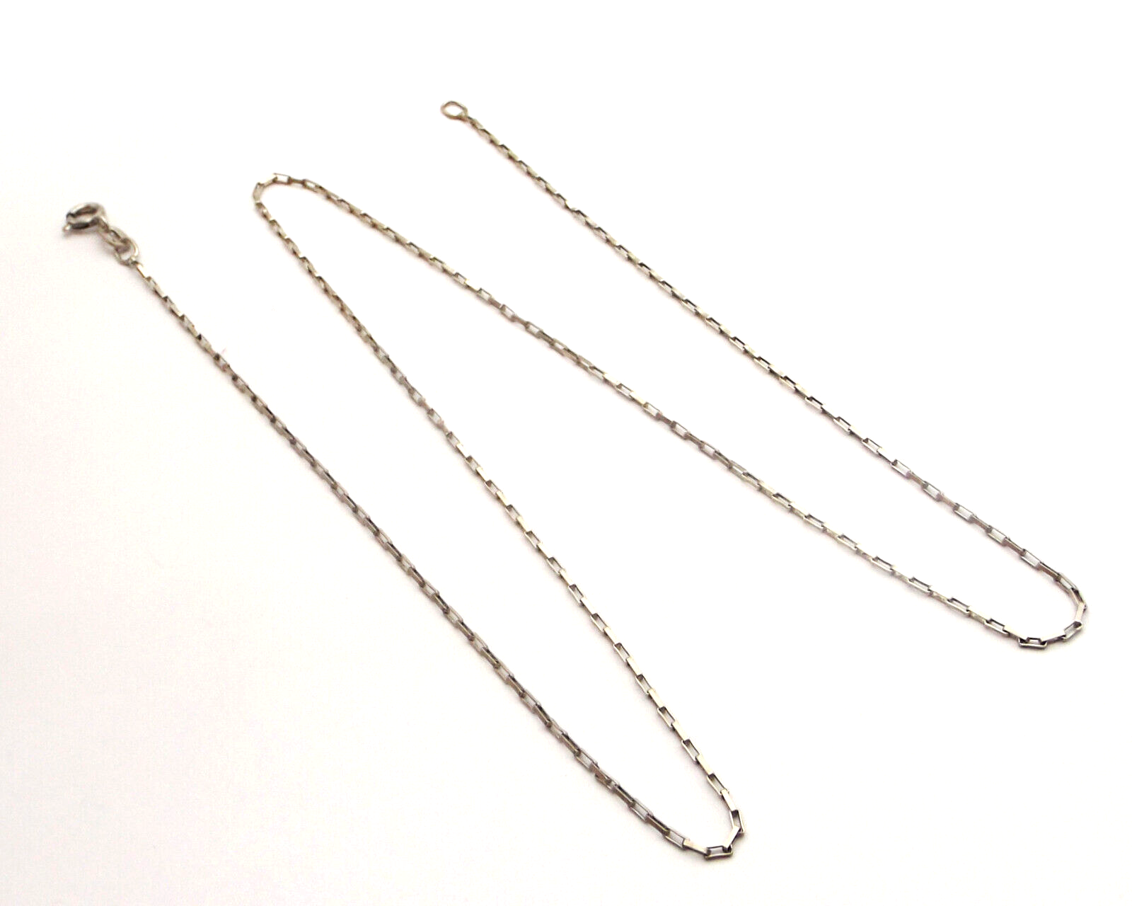 Necklace sterling silver fine paper chain 51 cm 20