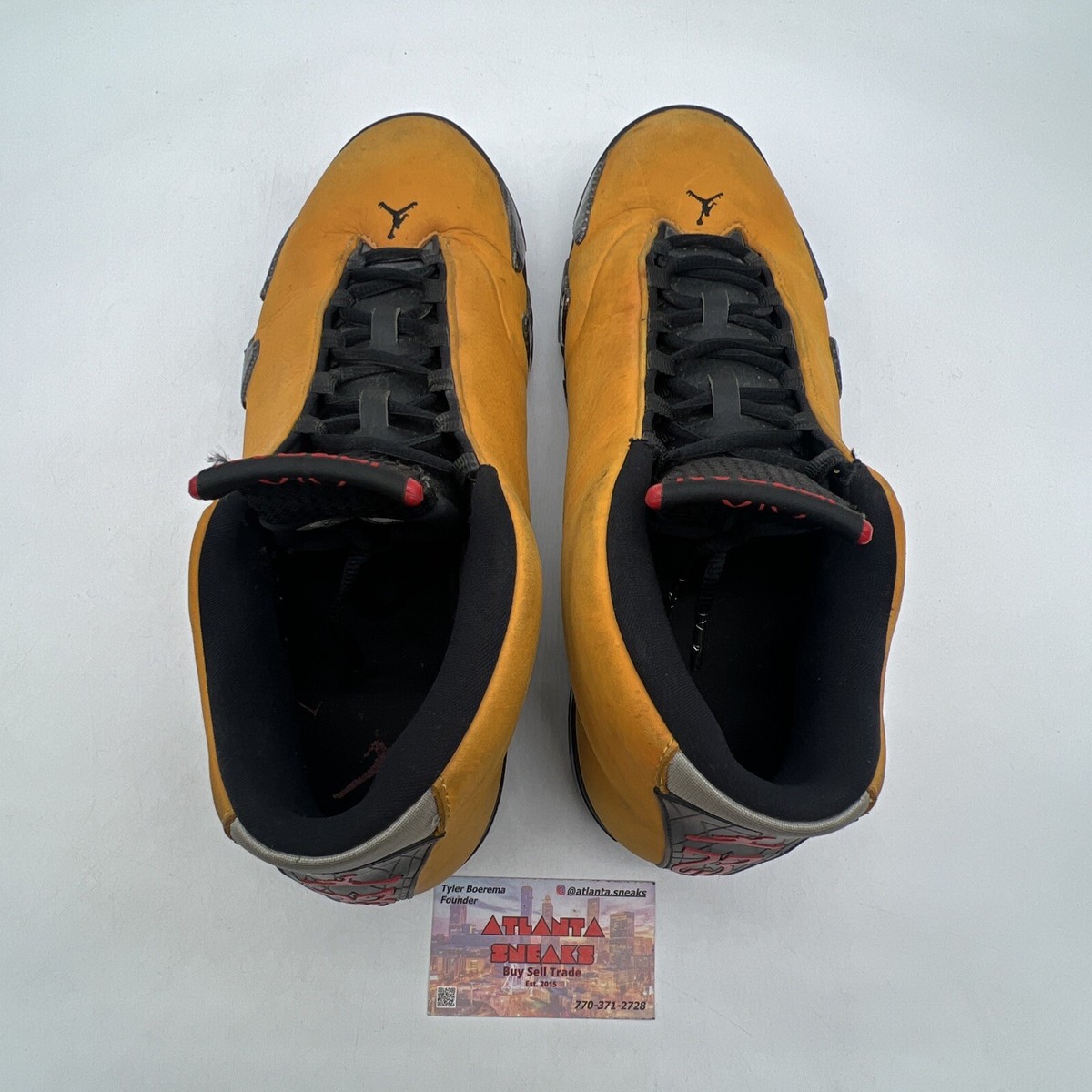 シューズ(男性用) 27cm Nike Air Jordan 14 \"Yellow Ferrari\" Jordan 14 Retro Reverse Ferrari 2019 - BQ3685-706 Men's