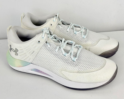 Size 12-Women's Under Armour HOVR Block City Elite Vollyeyball Shoe 3024043-100