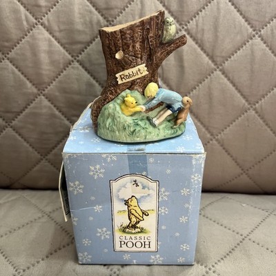 MCF Midwest of Cannon Falls Hinged Diorama Pooh Stuck Rabbit's Tree Trunk House
